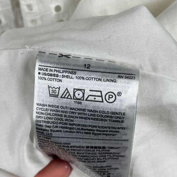 NEW Banana Republic Dress Women 12 white cocktail sheath preppy classic - Picture 7 of 10